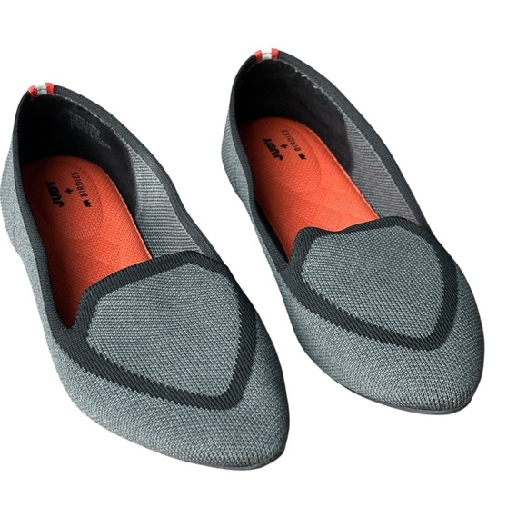 Judy + Birdies The Blackbird Heather Gray Knit Fabric Loafer Womens Size 6 - Picture 5 of 7